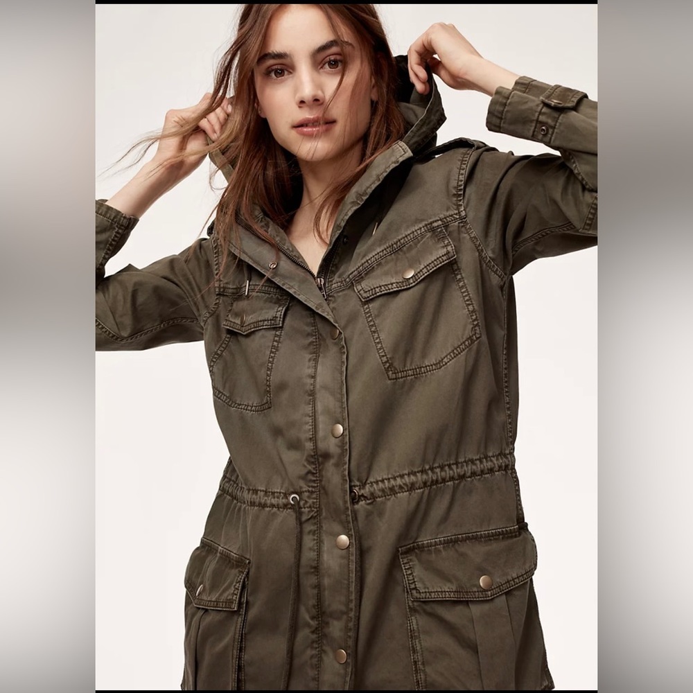 Aritzia Trooper Jacket in Dark Olive